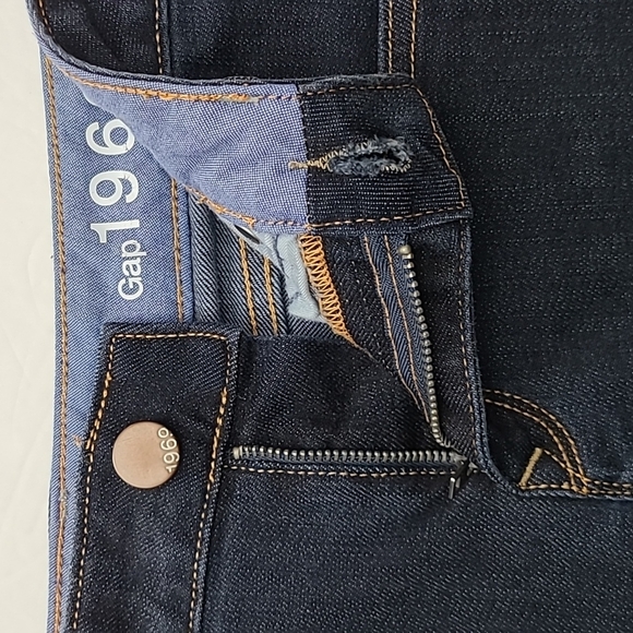 GAP 1969 Women's  Curvy Profile Dark Wash Blue Jeans Stretch Size 28/6 a/c - Picture 4 of 15